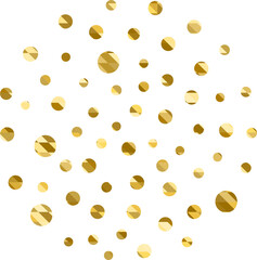 Circles of gold dots- illustration