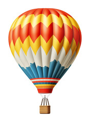 Hot Air Balloon Isolated on Transparent Background
