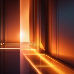 abstract interior design of the future with neon light abstract interior design of the future with neon light abstract background with glowing glass window. 3d illustration.