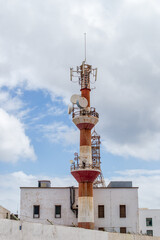 Obraz premium telecommunication tower with antennas