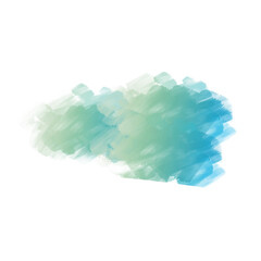 Obraz premium watercolor blue watercolor on white isolated.Vector illustration