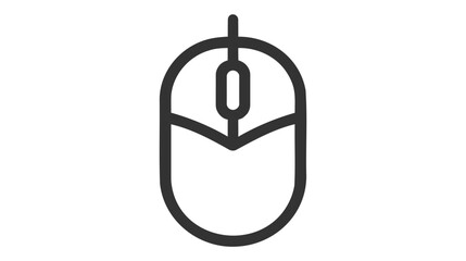 Mouse icon vector illustration template on white background