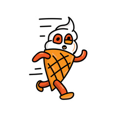 the ice cream character 