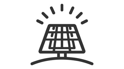 Sun energy icon. Vector illustration isolated on white