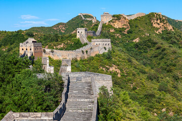 Fototapeta na wymiar The Great Chinese Wall at Jinshanling