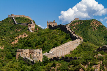 Fototapeta na wymiar The Great Chinese Wall at Jinshanling