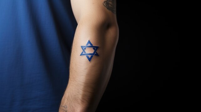 The Star of David, Israeli and Jewish symbol tattoo 