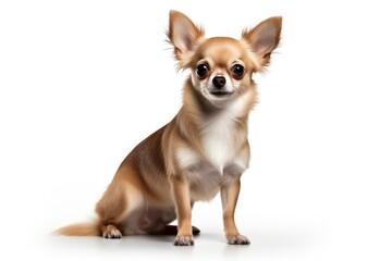 Chihuahua cute dog isolated on white background