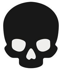 skull icon isolated on white background