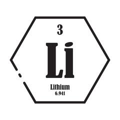 Lithium chemistry icon