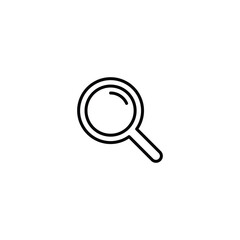 search icon, magnifying glass icon vector for web