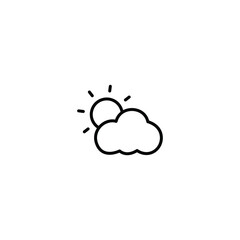 Weather icon, cloud icon vector