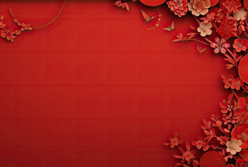 red new  year background