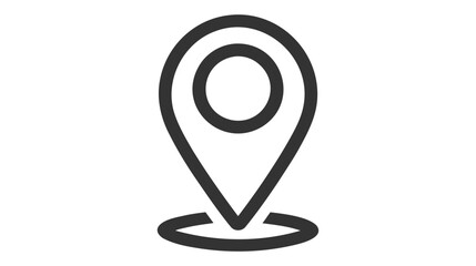 Pin icon vector. Location sign Isolated on white background