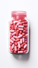 pills drugs pain killers isolated background