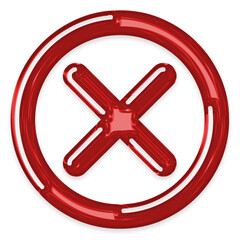red cross icon, cross sign icon 3D, cross symbol simple
