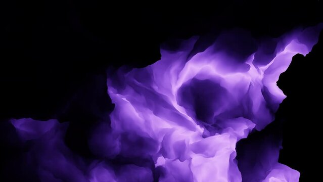 Vibrant purple flame against a dark backdrop, captivating with its mesmerizing beauty. The contrasting colors create a striking visual effect
