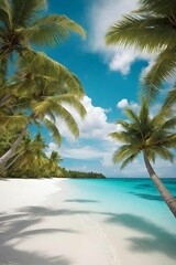 Tropical Island Getaway Scene.