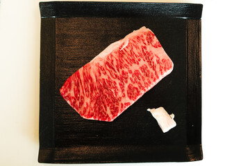 Wagyu A5, raw from Japan
