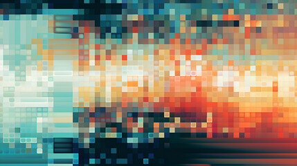 Fototapeta na wymiar Static Images. The unique pattern on a piece of shot glitch. Media Abstract Art Images .abstract background.AI Generative 
