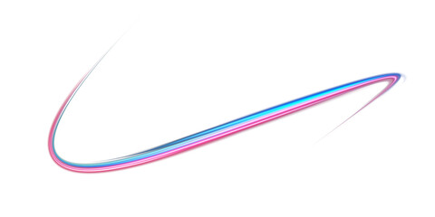 Blue and red neon wavy lines. Red blue special effect, speed police line. Magic of moving fast lines. Laser beams. Particle motion effect. Acceleration speed motion on night road. PNG.