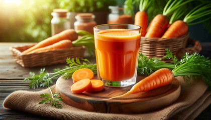 carrot juice and vegetables