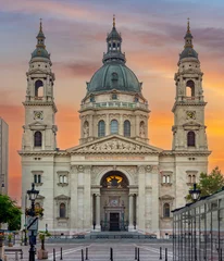 Foto auf Acrylglas St. Stephen's basilica in Budapest, Hungary (translation "I am the way, truth and life") © Mistervlad