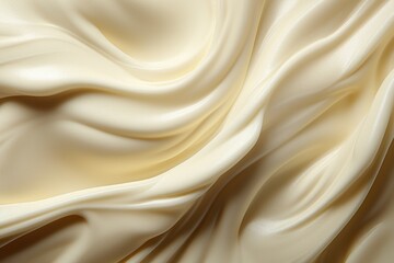 Fototapeta premium Macro texture of white cream for background.