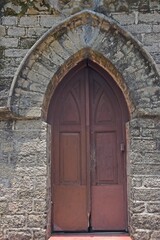 Church entrance door at Lansdowne , Uttarakhand 