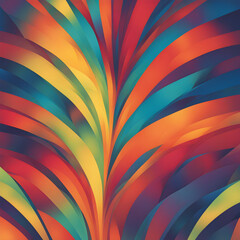 Radiant Spectrum Fusion An abstract print 2