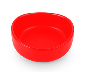 empty bowl isolated on white background