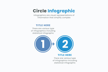 Minimal business vector circle chart infographic templates for presentations, advertising, layouts, and annual reports Business concept with 2 options.