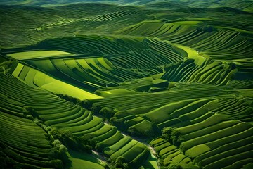 Fototapeta premium green tea plantation