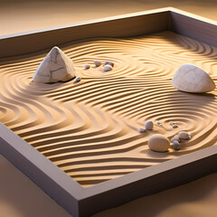 linear representations of a Zen pebble garden