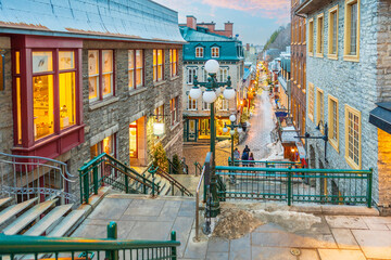 Obraz premium Quebec City skyline, cityscape of Canada