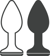 Butt-Plug BDSM vector illustration 
