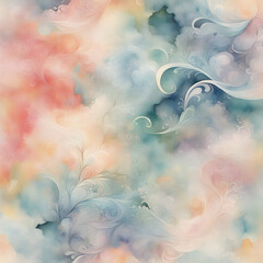 Whimsical Watercolor Dream A dreamy abstract print