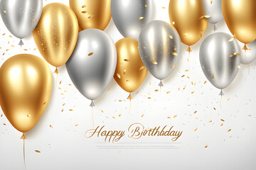 금빛 축하의 메시지 기쁨과 행복이 가득한 생일 축제의 시작을 알리는 풍선 새로운 시작을 응원하는 색종이 생일의 기쁨 축하의 메시지 빛나는 행복 금빛 꿈
