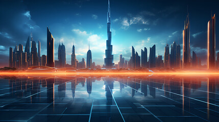 Burj Khalifa high tech and futuristic