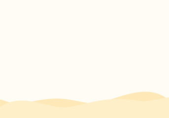 Simple and flat style background with desert for presentation or content with copy space