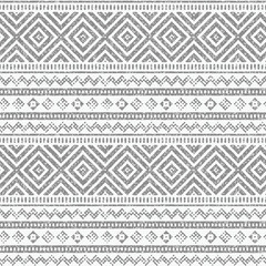 seamless Gray Geometric abstraction border texture background pattern design.textile, traditional border,Vintage ethnic background.gray theme Geometric kilim ikat with grunge texture white