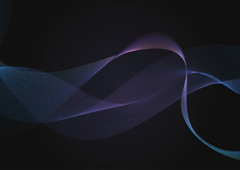 Dark wavy background