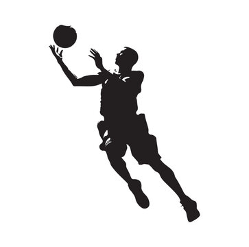 recommend clip art: Basketball Silhouette Vector On White Background.