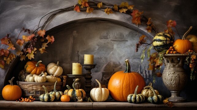 Festive Fall Celebration: Pumpkin and Harvest Traditions generated by AI tool 