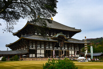 Fototapeta premium 秋の国宝東大寺大仏殿
