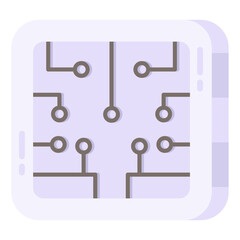 An icon design of digital nodes 

