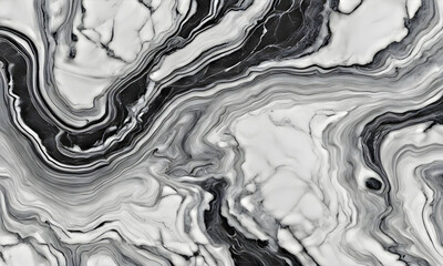Black and white marble texture. Close up of dark gray and white marble texture.