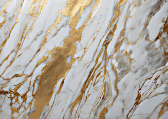 Light gray marble texture with gold patterns. Close-up Light gray marble texture with gold patterns and lines.