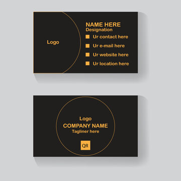 modern business card design and vector business card company card