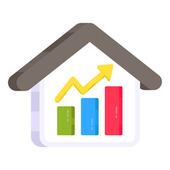 An icon design of property analytics

